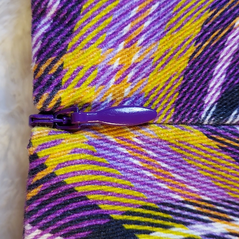 The Ragged Priest Multicolored Wavy Plaid Low Rise Mini Skirt w/ Matching Belt - Picture 6 of 9